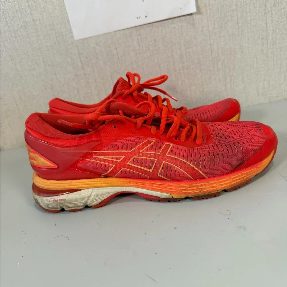 Asics Womens Gel Kayano 25 Pink Coral‎ Athletic Running Shoes 1012A026 Size 9.5